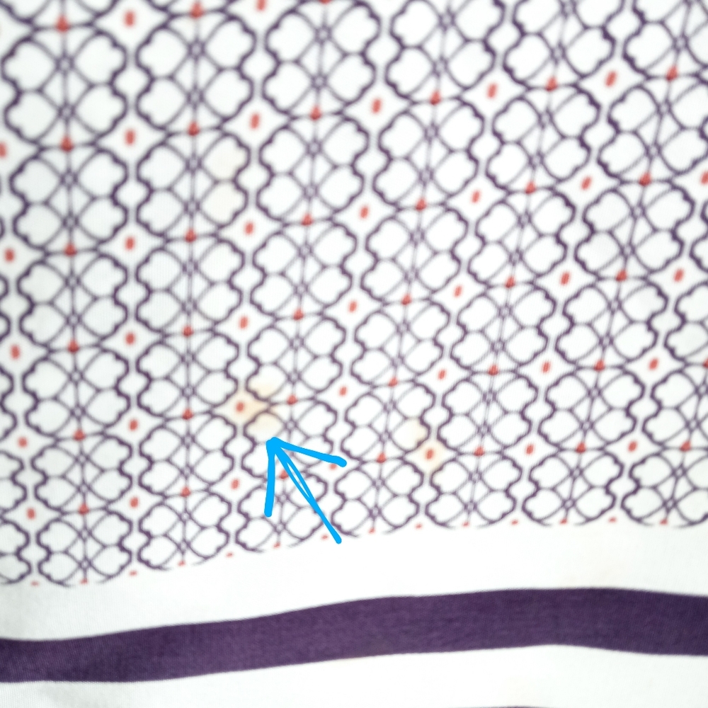 Vince Silk Purple Print Trapunto Shift Dress - Picture 6 of 13